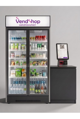 Микромаркет самообслуживания (умный холодильник) VENDSHOP..